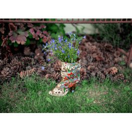 Blumentopf Damenstiefel III