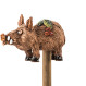 Gartenstecker und Dekofigur Wildschwein - Keramikdeko