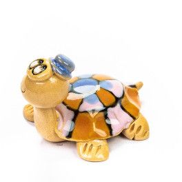 Keramik Minifigur - Schildkröte - gemischte Farben