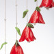 ▷ Keramik-Windspiel mit 5 Blüten | Florale Hängedeko kaufen