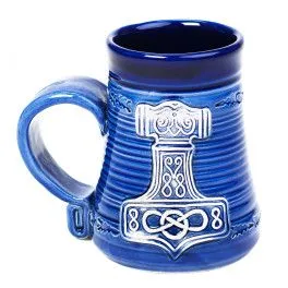 Becher blau 0,3l | Thors Hammer | KeramikDeko.de