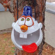 Vogelfutter-Spender Schneemann (winterfest)