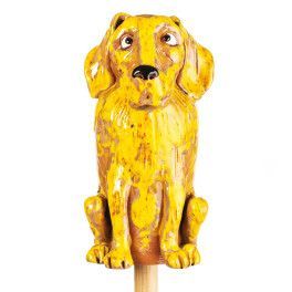 ▸Keramik Gartenstecker & Kantenhocker Golden Retriever