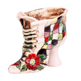 Blumentopf Damenschuh I – Größe L