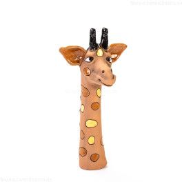 Gartendeko Giraffe, klein aus Keramik - keramikdeko.de