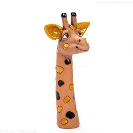 Gartendeko Giraffe, klein aus Keramik - keramikdeko.de